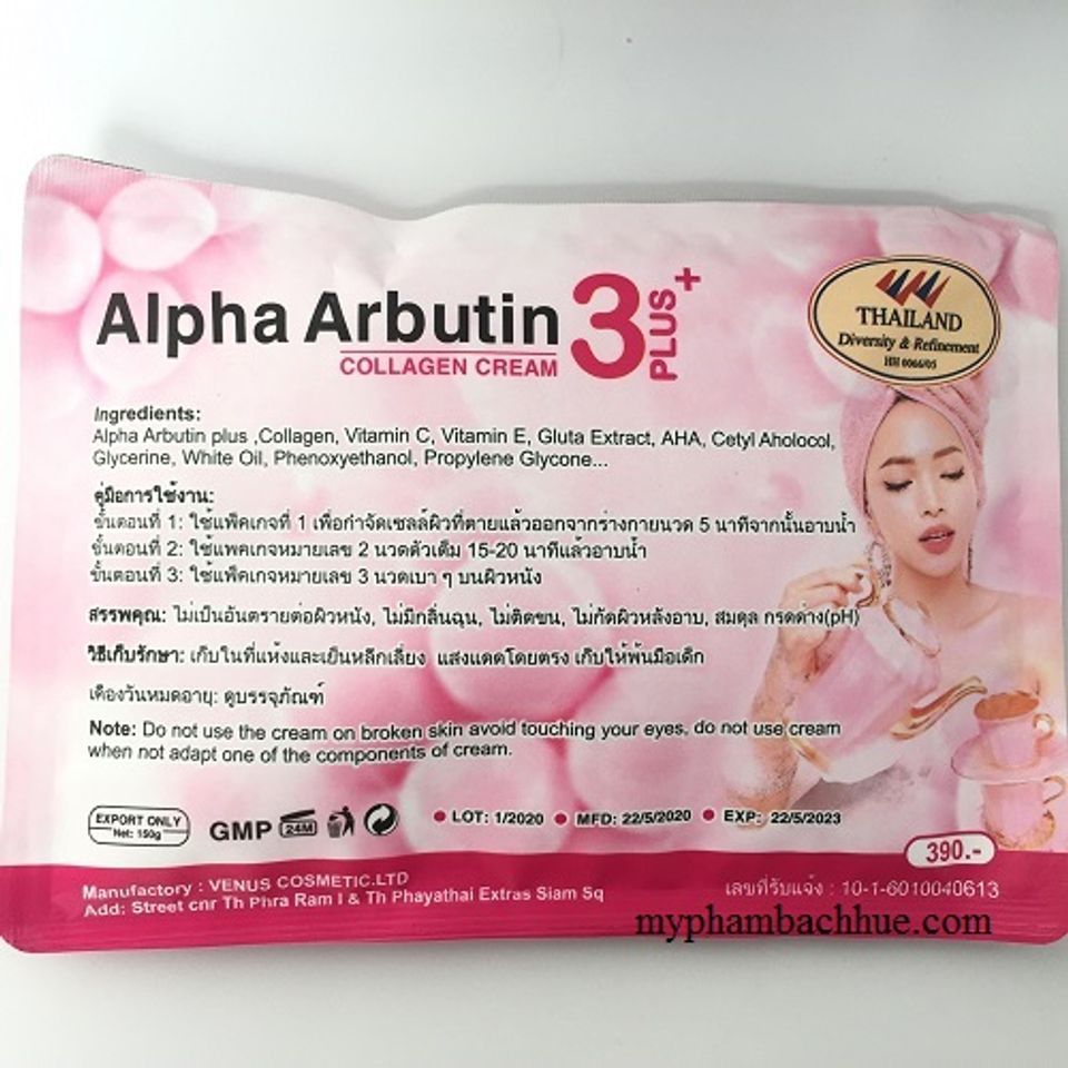 Tắm Trắng Toàn Thân Alpha Arbutin Thái Lan - An Toàn, Hiệu Quả Ngay Lần Sử Dụng, Phù Hợp Với Mọi Loại Da