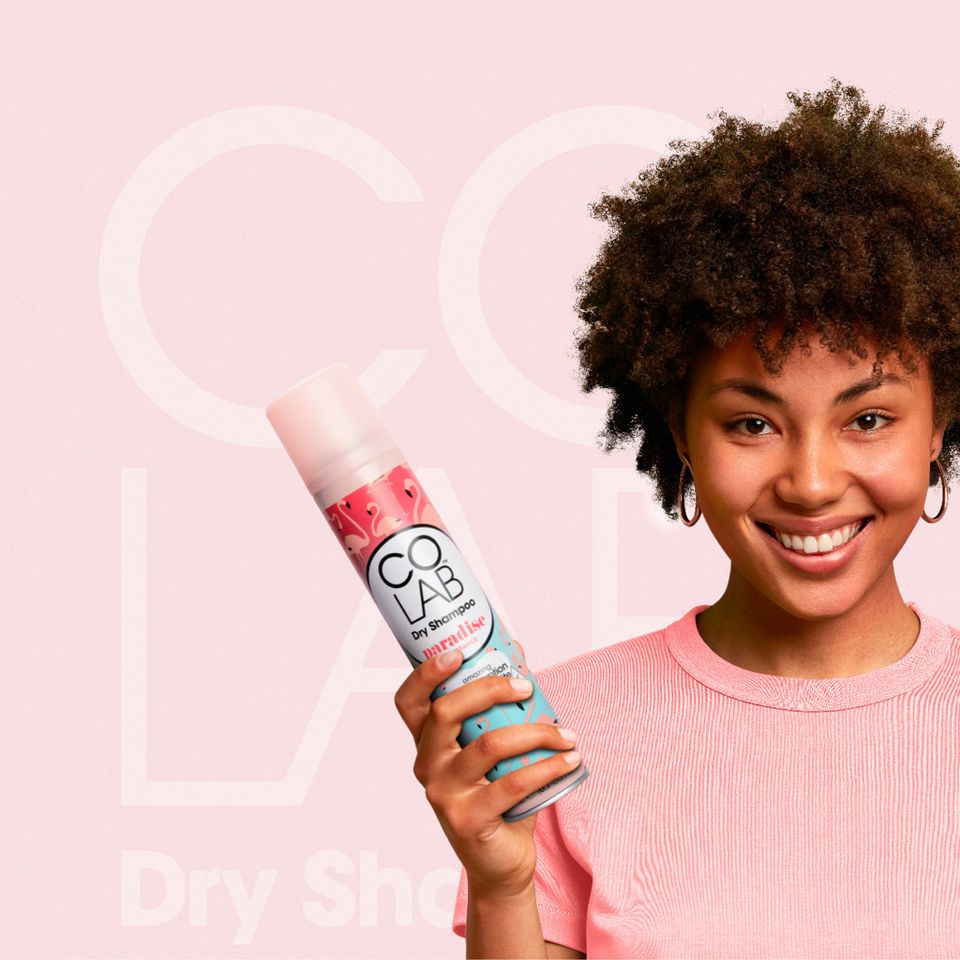 Dầu Gội Khô Colab Paradise 200ml - Tóc Sạch Bồng Bềnh Mềm Mượt Chỉ Sau 5 Giây, Dưỡng Tóc Tự Nhiên, Thân Thiện Cho Tóc Nhuộm