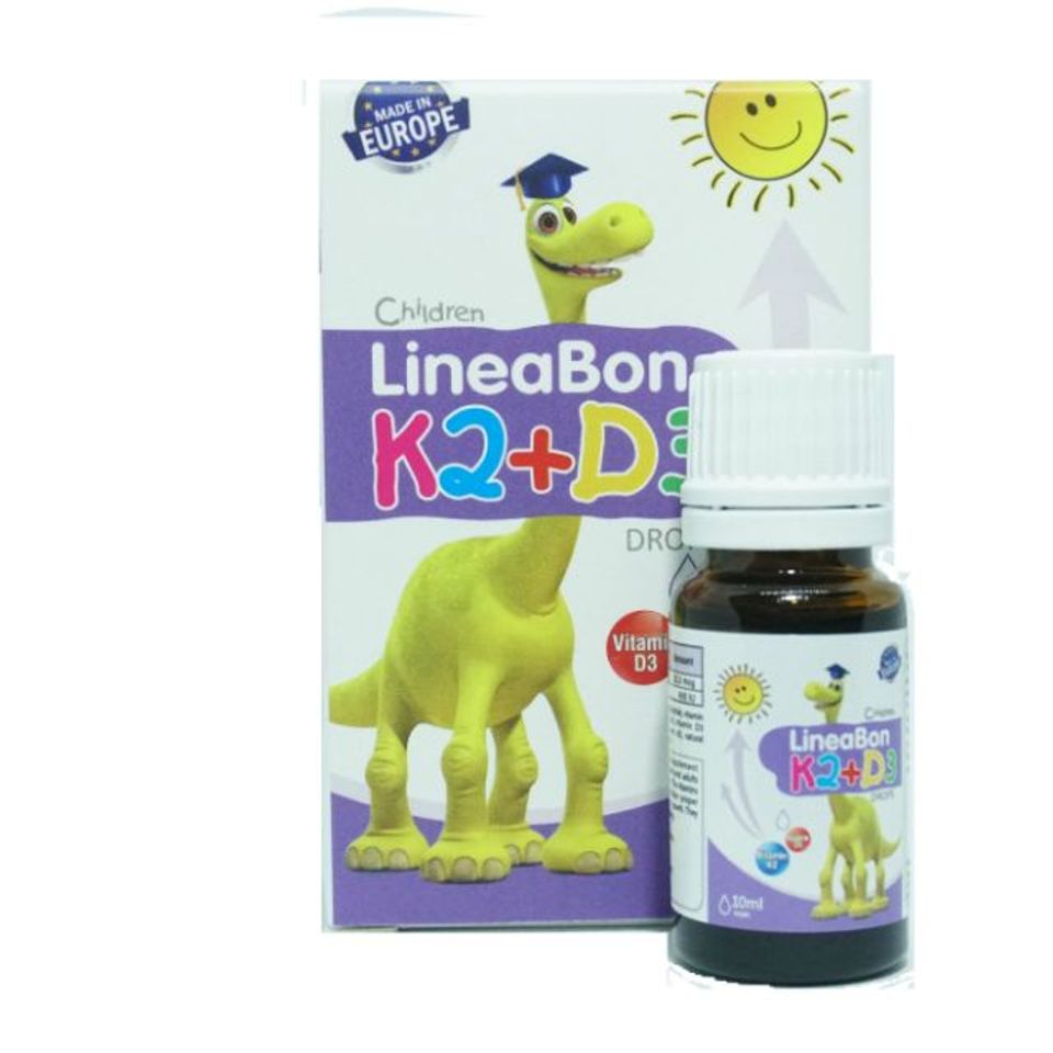 (Hàng nhập khẩu) LineaBon K2+D3 dạng nhỏ giọt 10ml cho bé 