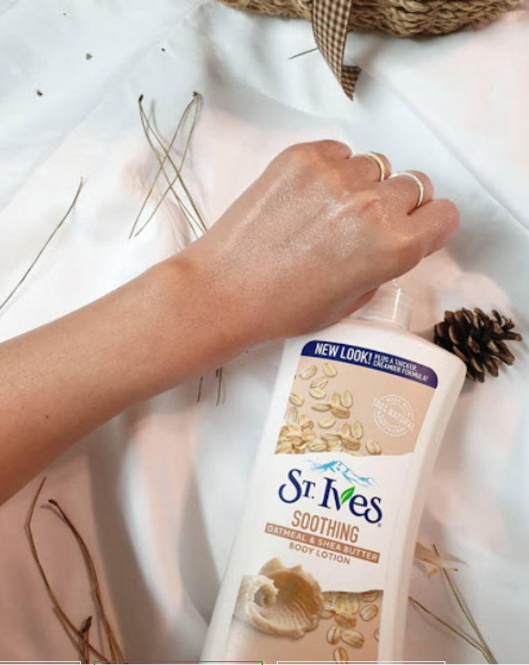 Sữa Dưỡng Thể St. Ives Yến Mạch & Bơ Dưỡng Ẩm Dịu - 621 ml - Chăm sóc da mềm mịn, phù hợp cho mọi loại da