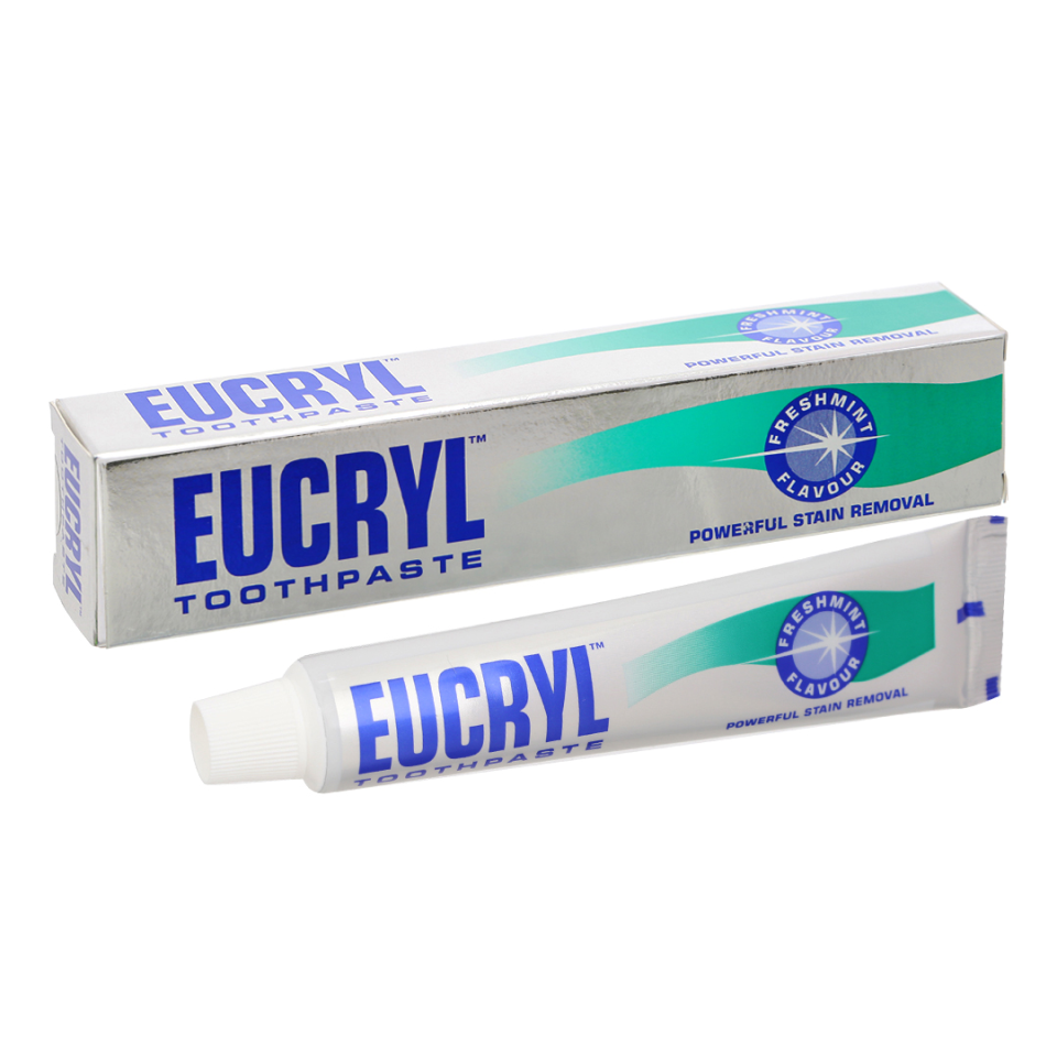 Kem Đánh Răng Eucryl 62g - Hương Bạc Hà Tươi Mát, Làm Sạch Mảng Bám và Vết Ố, Giúp Răng Trắng Sáng, Hơi Thở Thơm Mát