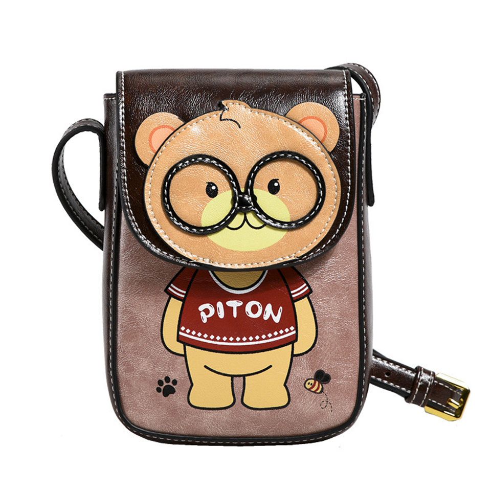 Túi Đeo Chéo Nữ Bill Bear Mini Dễ Thương - Thiết Kế Thời Trang Cao Cấp, Đựng Điện Thoại, Phù Hợp Khi Đi Chơi, Dã Ngoại
