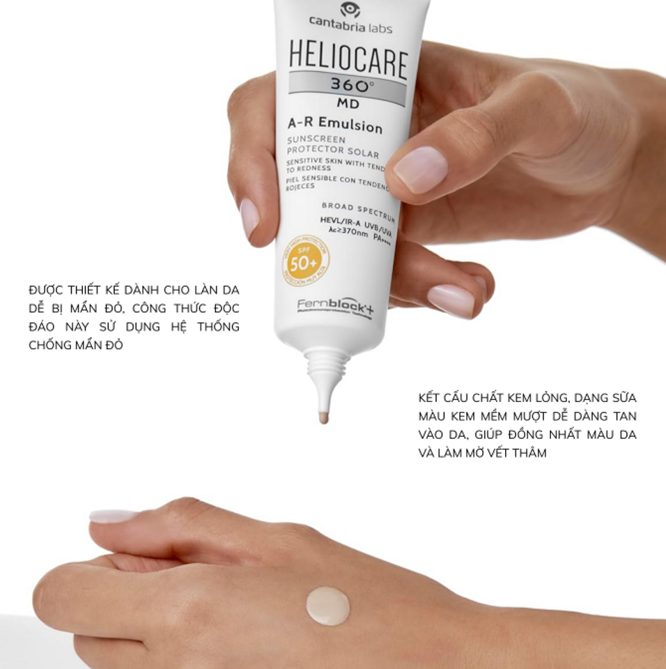 Kem Chống Nắng Heliocare Dành Cho Da Nhạy Cảm Spf50+ 50ml