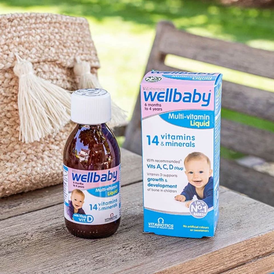 Siro WELLBABY Multi-Vitamin Liquid 150ml - Hỗ Trợ Tăng Cường Sức Khỏe và Đề Kháng Cho Trẻ 4 Tháng Đến 4 Tuổi