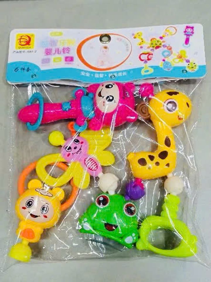 Bộ Xúc Xắc 697-2 Đồ Chơi Âm Thanh Đáng Yêu cho Trẻ Sơ Sinh và Trẻ Nhỏ - Kích Thích Phát Triển Tư Duy và Cảm Xúc