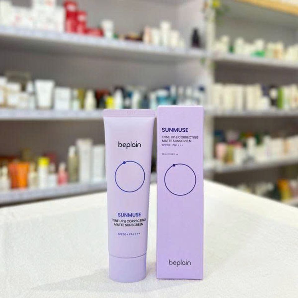 Kem Chống Nắng Beplain Sunmuse Tone Up Matte SPF50+ PA++++ 50ml - Chống Nắng, Kiềm Dầu, Hiệu Chỉnh Tông Màu Da Tự Nhiên
