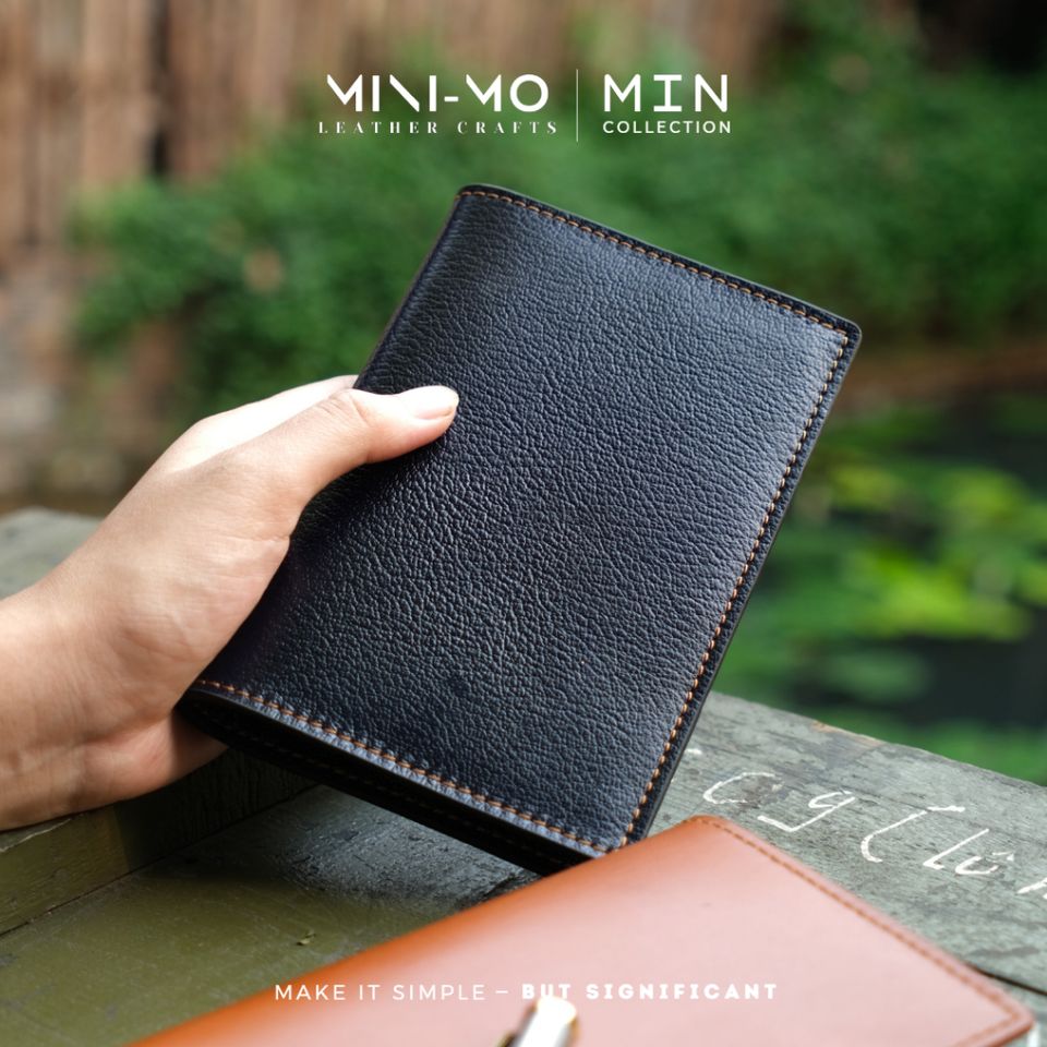 Sổ Tay Ghi Chép MINI-MO Bìa Da Thật A6 - Sản Phẩm Thủ Công Chống Thấm Nước, Bảo Hành Trọn Đời SA6-01