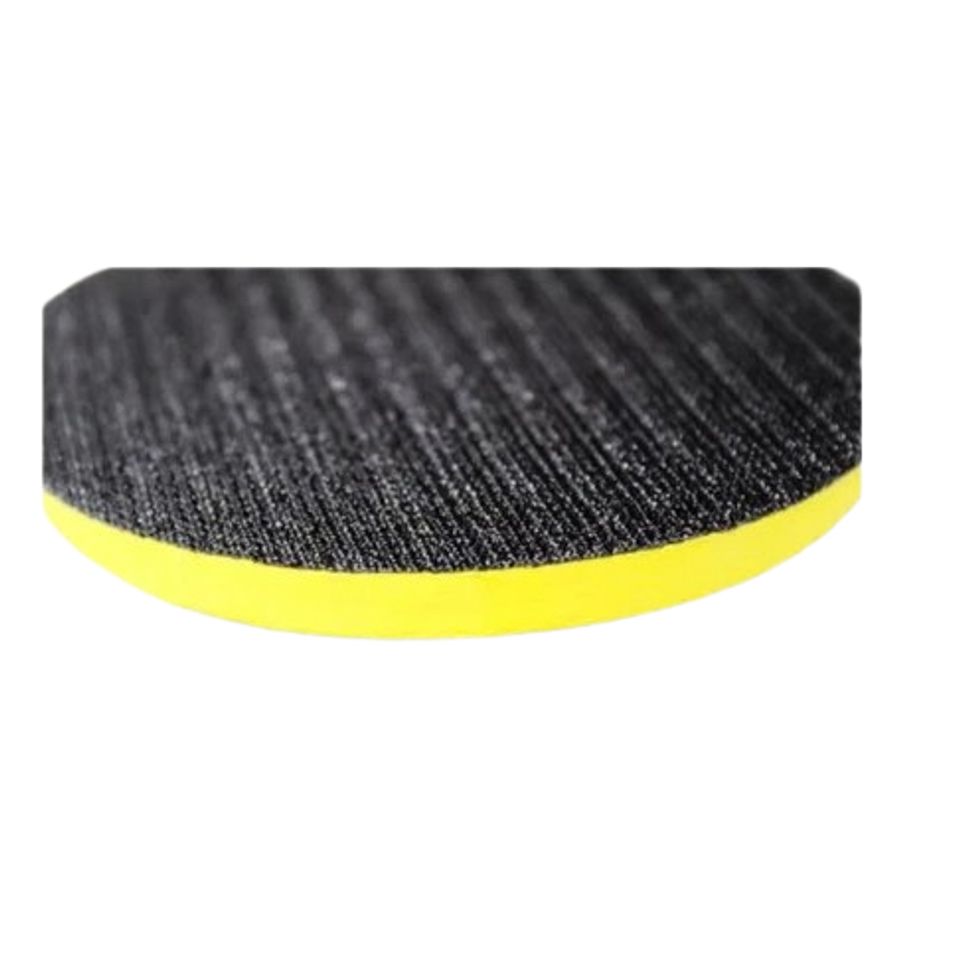 Đế Nhựa Chà Nhám 4 inch - Đế ABS Chất Lượng Cao cho Máy Mài và Giấy Nhám, Dễ Dàng Thay Thế, Màu Đen Vàng