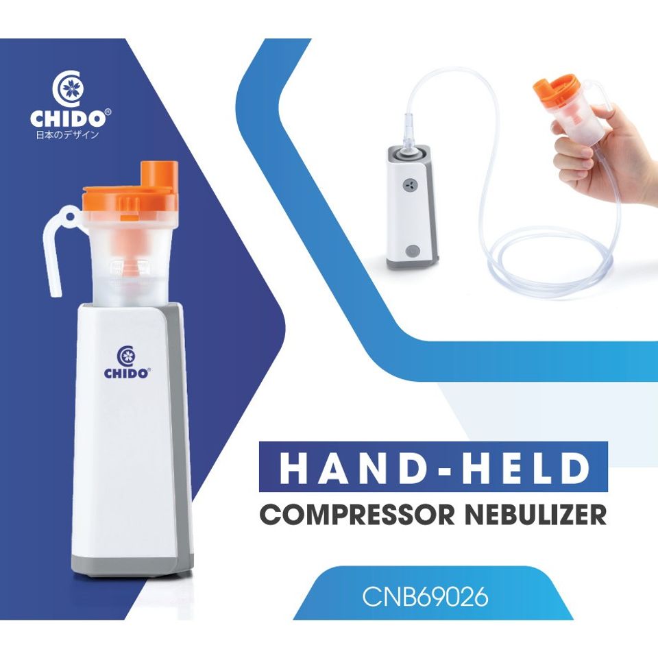 Máy Xông Khí Dung Cầm Tay CHIDO 2023 CNB69026 - Thiết Bị Y Tế Nhỏ Gọn, Pin Sạc, Đa Năng, Dùng Cho Người Lớn và Trẻ Em
