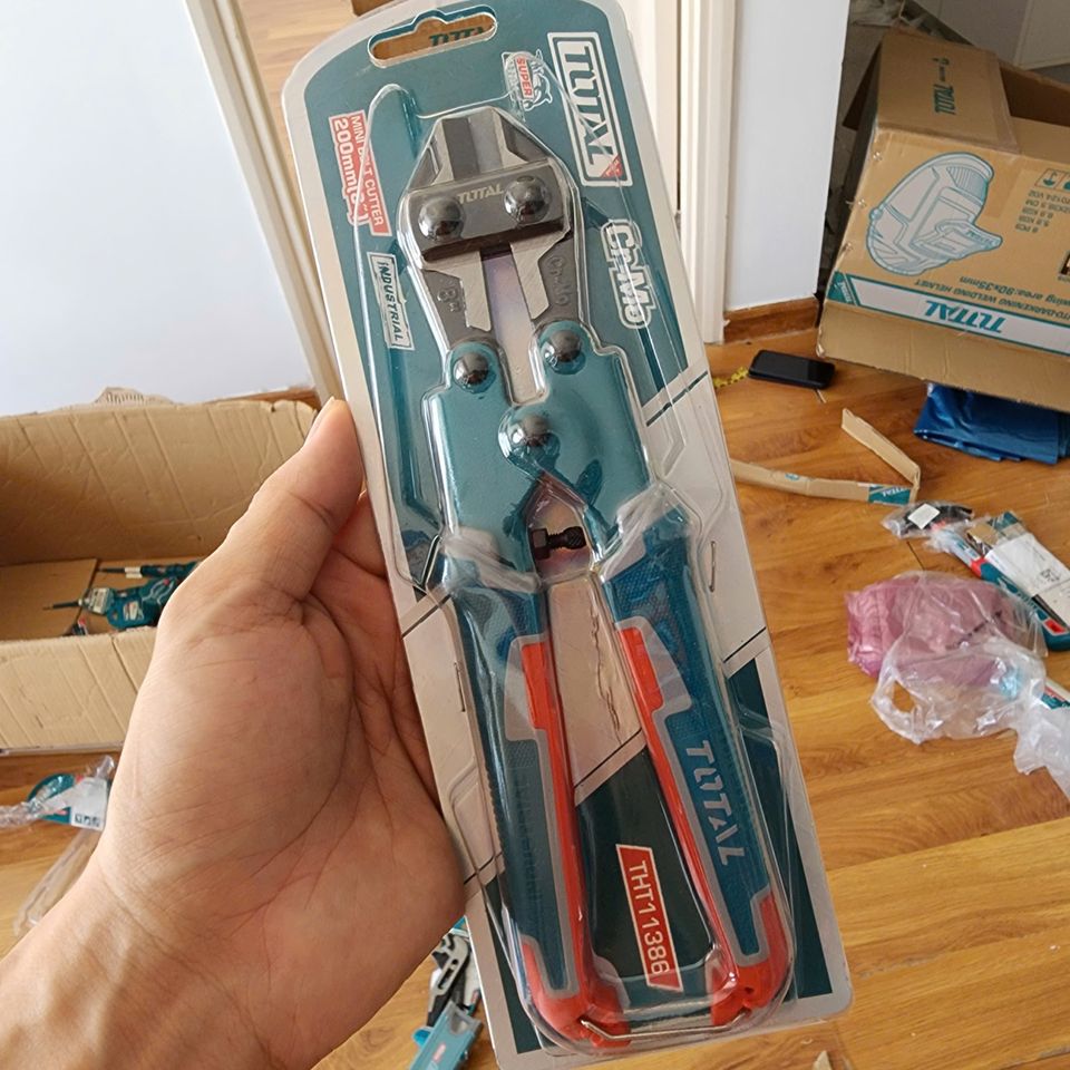 Kìm Cộng Lực Mini 8 Inch Total THT11386 - Dụng Cụ Cắt Kim Loại Nhỏ Gọn, Chắc Chắn, Lưỡi Thép Sắc Bén, Tiện Lợi Cho Công Việc Hàng Ngày