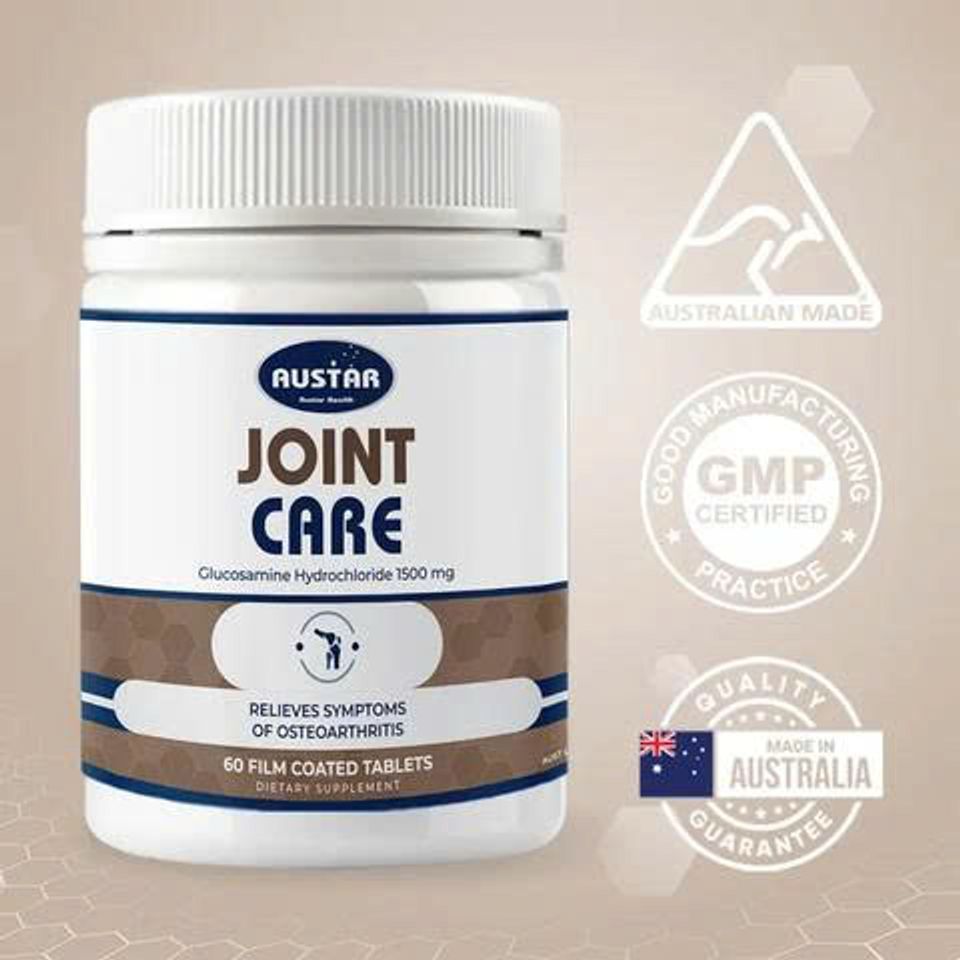 Viên Uống Hỗ Trợ Xương Khớp AUSTAR Joint Care - Glucosamine 1500mg - Giải Pháp Giảm Đau Khớp và Viêm Khớp (60 viên)