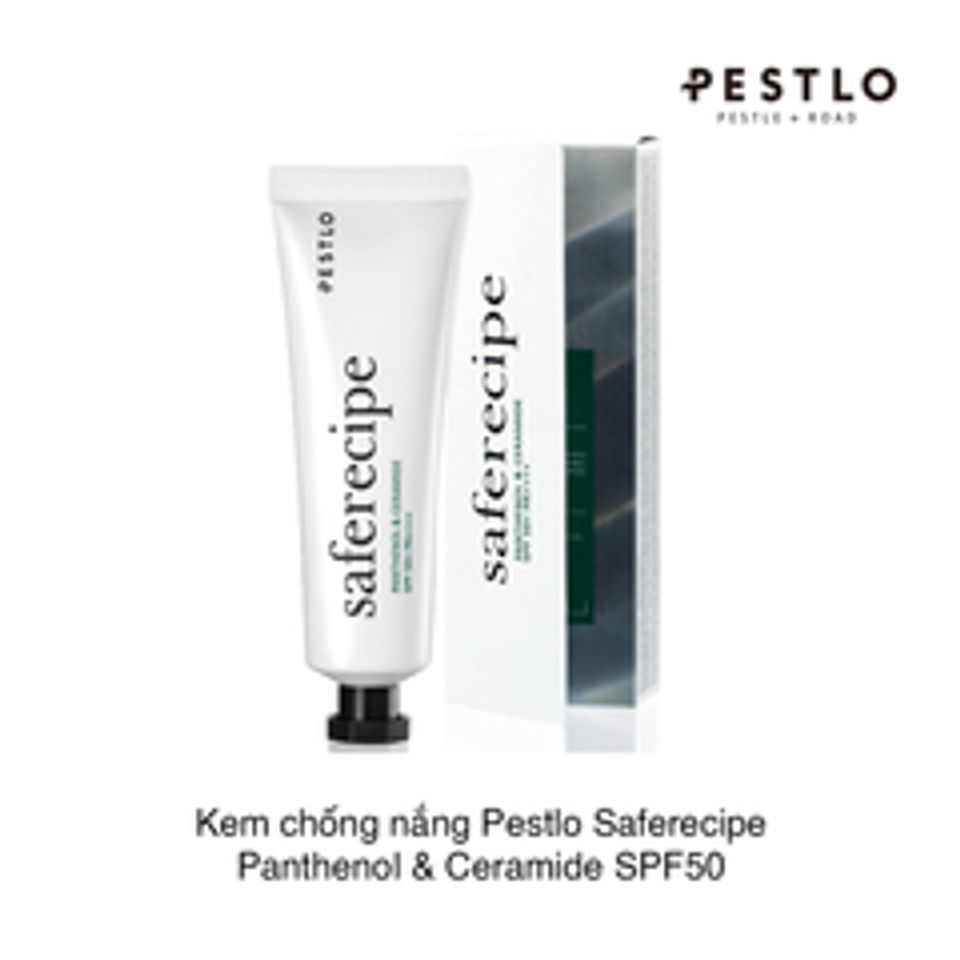 Kem Chống Nắng Vật Lý Pestlo Saferecipe SPF 50+PA++++ - An Toàn Cho Mọi Loại Da, Chống Nắng Hiệu Quả Với Panthenol và Ceramide