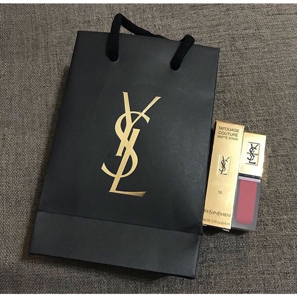 Túi Giấy YSL Đen Cao Cấp 20x16 - Túi Đựng Thời Trang Hàng AUTH Đẳng Cấp, Phong Cách Sang Trọng Cho Túi Xách, Mỹ Phẩm, Trang Sức