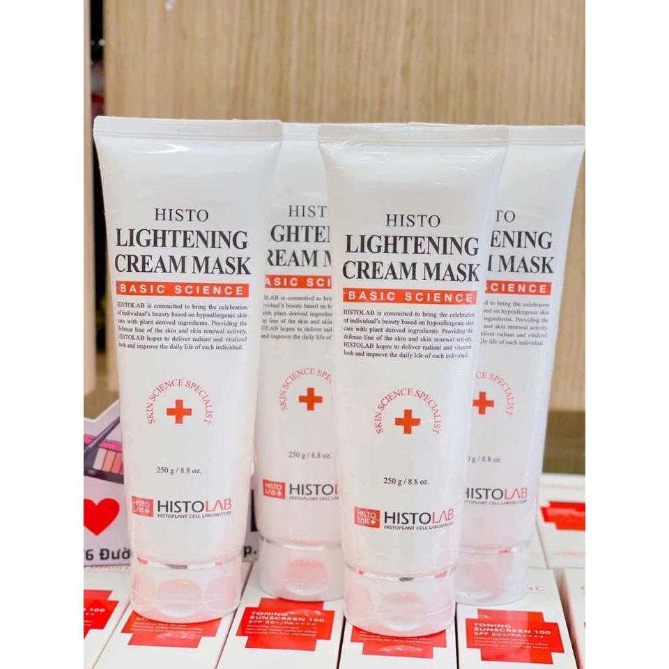 Mặt Nạ Dưỡng Trắng Histolab Lightening Cream Mask 250g - Chăm Sóc Da Mặt Căng Mịn, Ngăn Ngừa Sạm Da, Giàu Dưỡng Chất Hàn Quốc