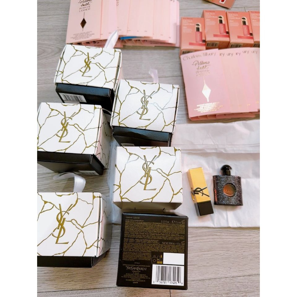 Bộ Sản Phẩm Làm Đẹp YSL: Nước Hoa Black Opium Gợi Cảm & Son Rouge Muse Sang Trọng - Quà Tặng Thời Trang Hấp Dẫn