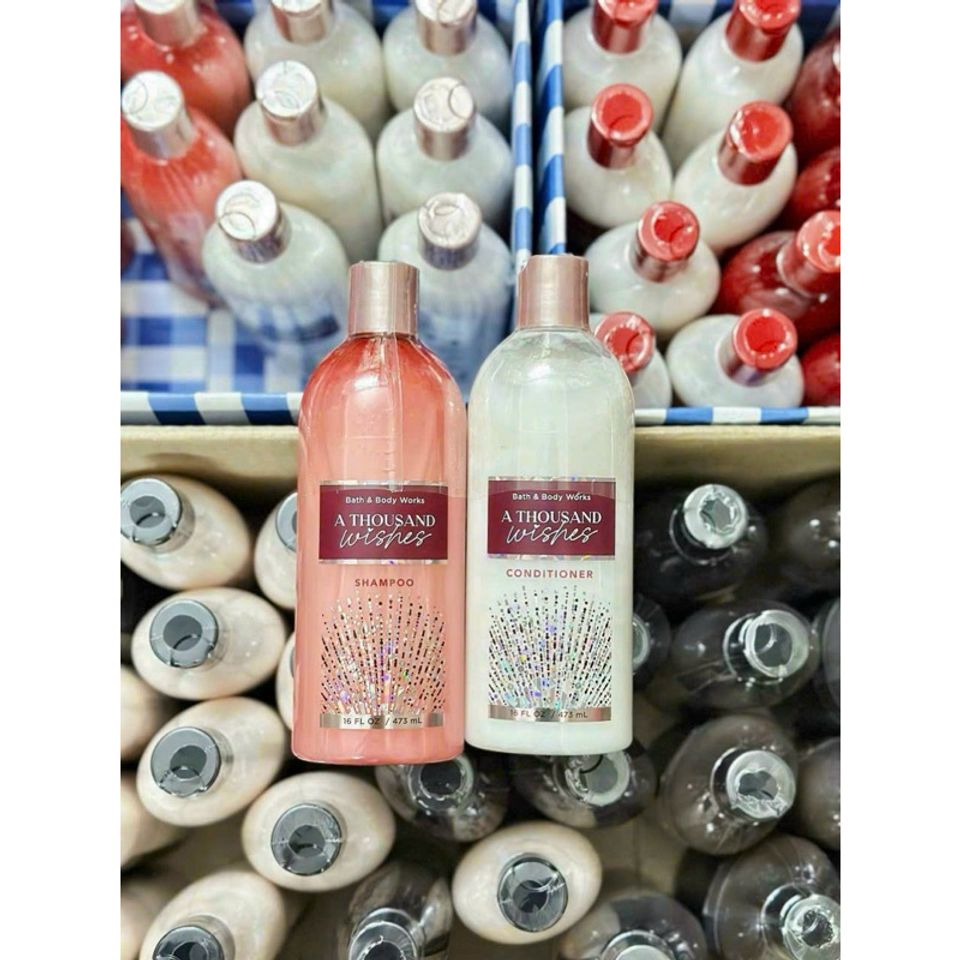 Dầu Gội & Xả Bath & Body Works 473ml - Sản Phẩm Chăm Sóc Tóc Sang Trọng, Dưỡng Ẩm Mềm Mại với Vitamin E & B5