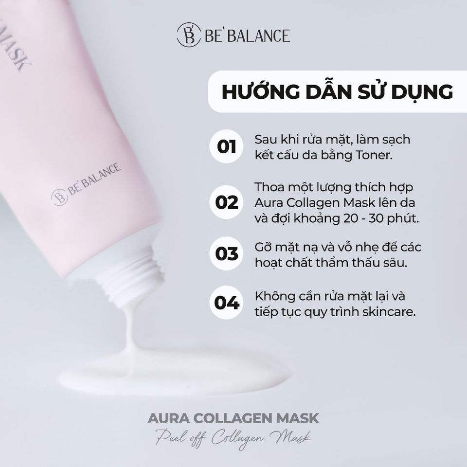 Mặt nạ Aure Collagen 70ml - Dưỡng ẩm, làm đầy và chống lão hóa cho làn da khỏe mạnh, căng bóng tự nhiên