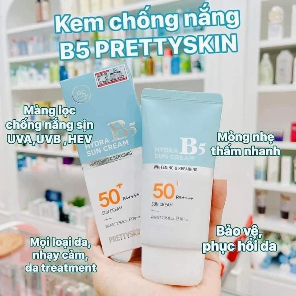 Kem Chống Nắng Pretty Skin Hydra B5 SPF 50+ PA++++ 70ml - Dưỡng Ẩm Và Bảo Vệ Da Mềm Mại Dưới Nắng