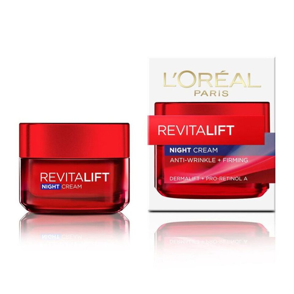 Kem Dưỡng Da L'Oreal Revitalift 50ml - Chống Lão Hoá, Giảm Nếp Nhăn Ngày Đêm, Dưỡng Da Săn Chắc và Mịn Màng, Chỉ Số Chống Nắng SPF35/PA+++