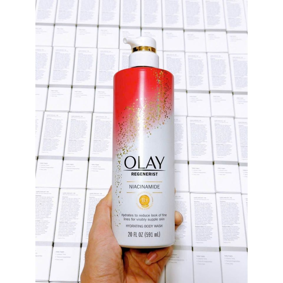 Sữa Tắm OLAY Regenerist Collagen & Vitamin B3 - Dưỡng ẩm, Săn chắc Da, 591ML - Sản phẩm Chăm Sóc Cơ Thể Mỹ