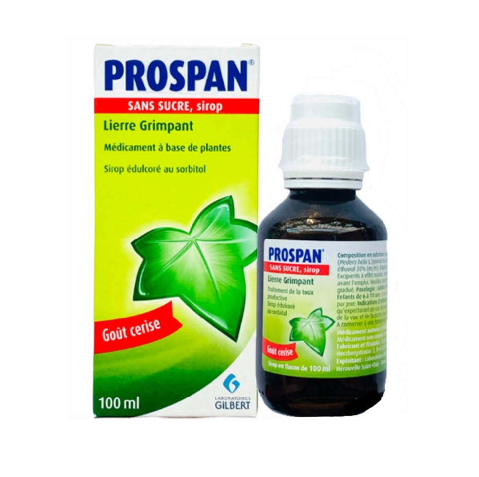 Siro ho Prospan Pháp 100ml (2 tuổi+) 