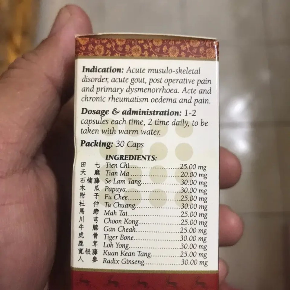 Viên Uống Hỗ Trợ Xương Khớp Cốt Xích Phong Thấp Hoàn - Giảm Đau Nhức Khớp, Thoái Hóa, Phong Thấp Từ Thiên Nhiên