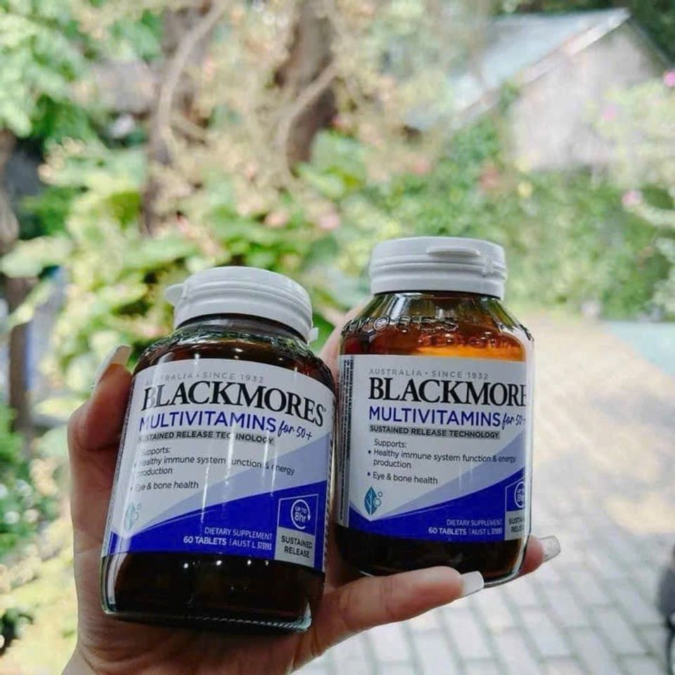 Vitamin Tổng Hợp BLACKMORES Dành Cho Người Trên 50 Tuổi - Hỗ Trợ Sức Khỏe Xương, Miễn Dịch, Năng Lượng, Chức Năng Thần Kinh