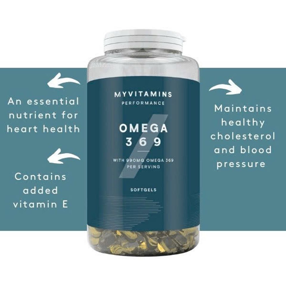 Viên uống Omega 369 Myvitamins 120 viên - Bổ sung Omega 3, 6, 9 cho sức khỏe tim mạch, trí não, và làn da khỏe mạnh