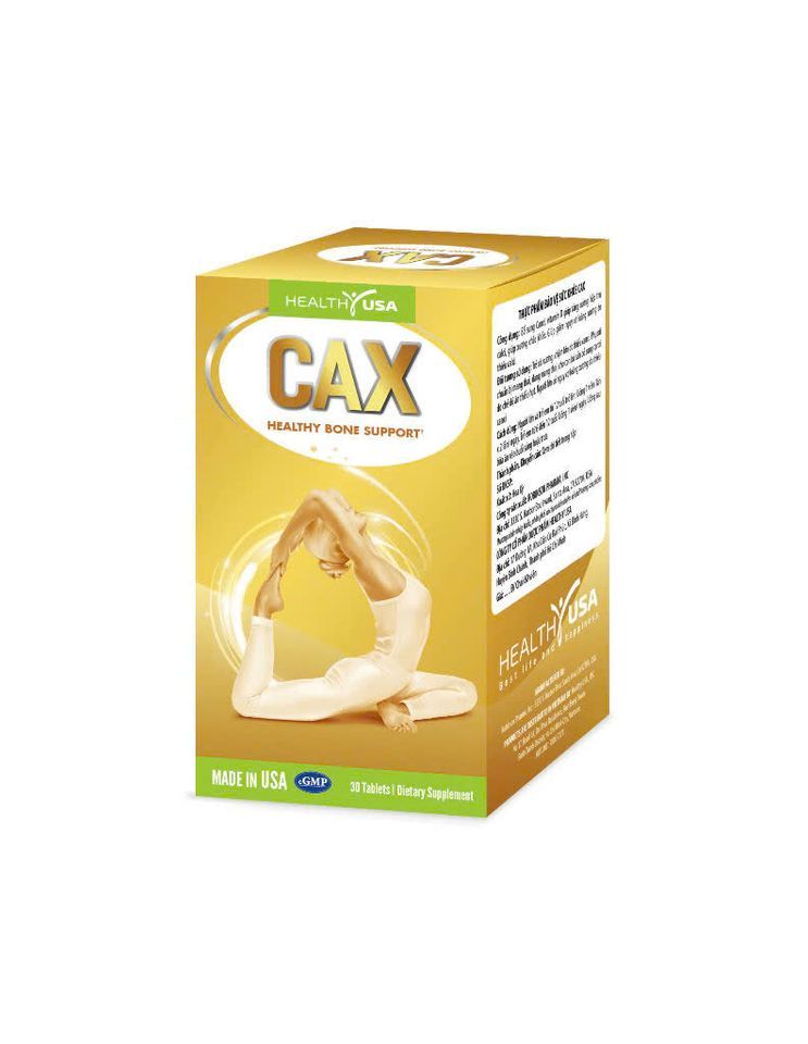 Viên uống bổ sung Canxi CAX - Giúp xương chắc khỏe, tăng cường hấp thu Canxi & Vitamin D, nhập khẩu Mỹ, dành cho trẻ em và người lớn