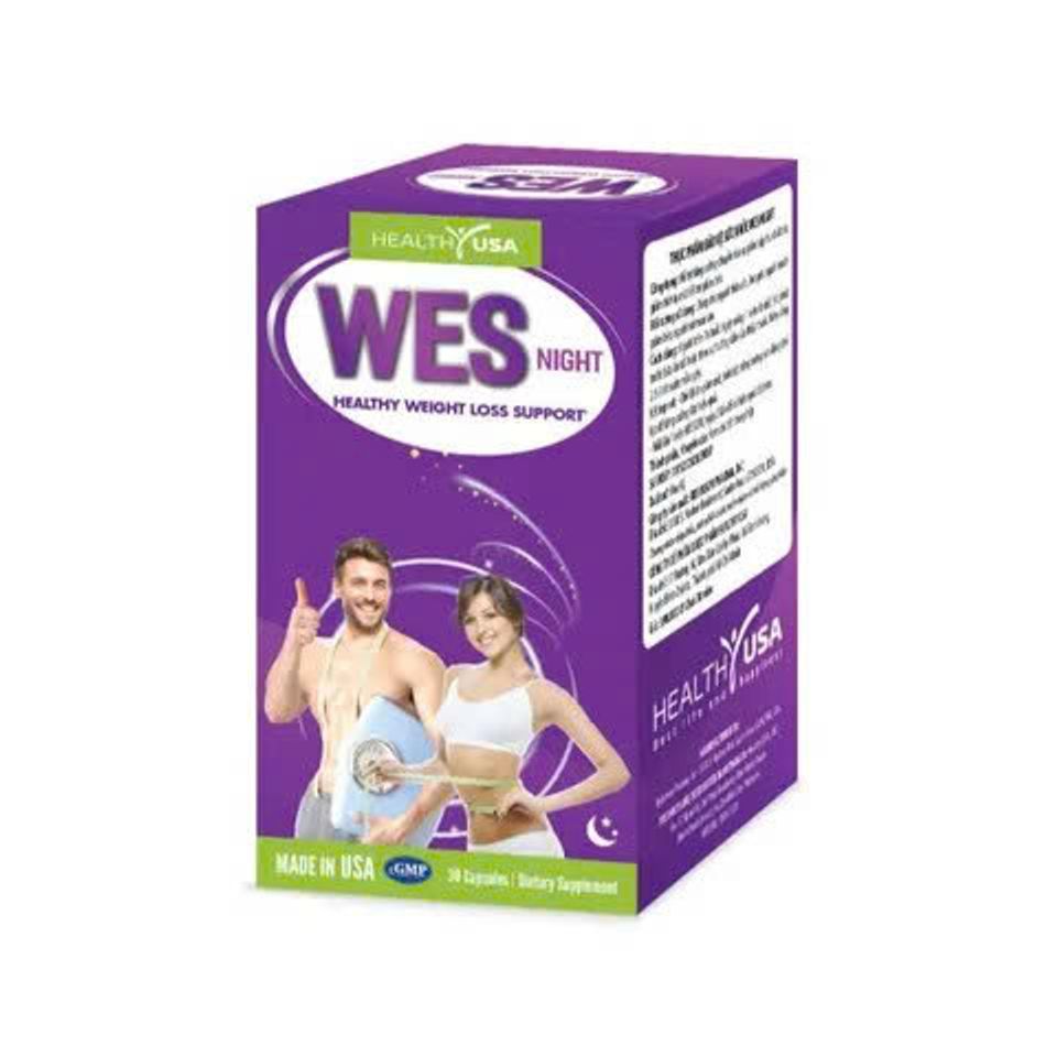 Viên uống giảm cân Ban Đêm Wesnight - Giảm béo hiệu quả từ Mỹ, hỗ trợ đốt cháy mỡ thừa và tăng cường chuyển hóa cơ thể, 30 viên