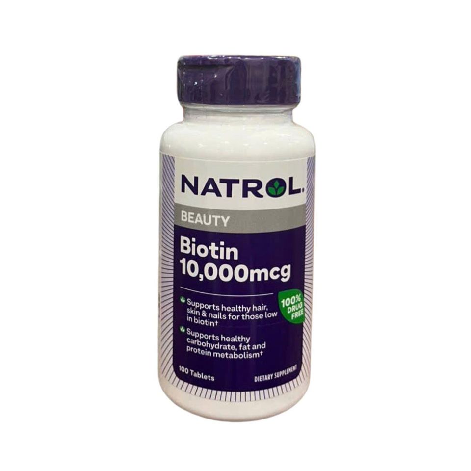 Viên uống hỗ trợ mọc tóc Natrol Beauty Biotin 10,000mcg 227424