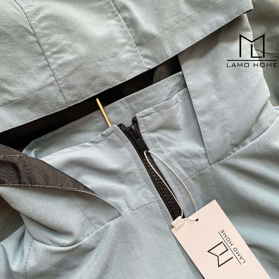 Áo Khoác Dù Chống Nắng Lamo Home A010 - Áo Kaki 2 Lớp, Túi Dây Kéo Tiện Lợi, Thời Trang Nữ Năng Động