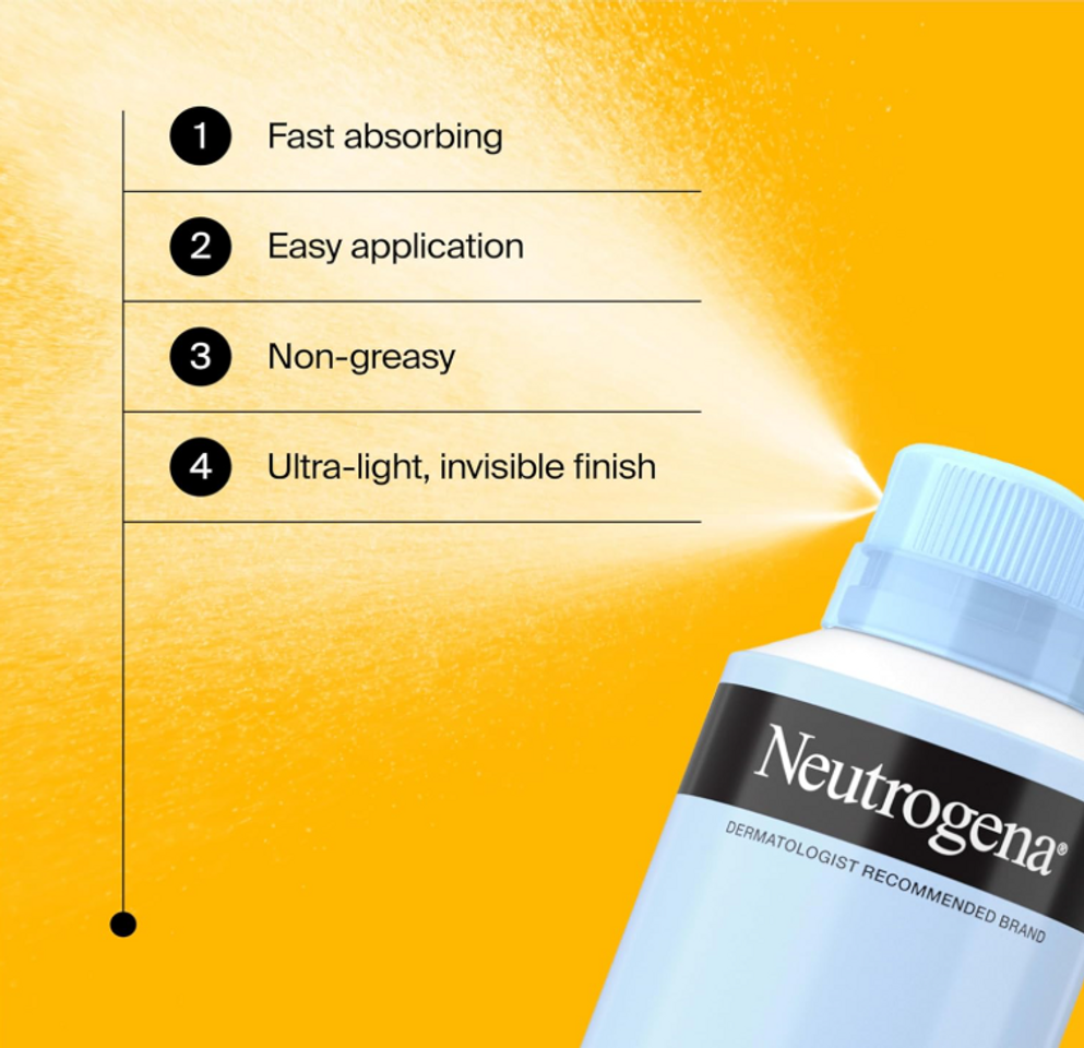 Xịt Chống Nắng Toàn Thân Neutrogena Ultra Sheer SPF 70 - Bảo Vệ Da Trước Tia UV, Cảm Giác Mát Mẻ, 141G