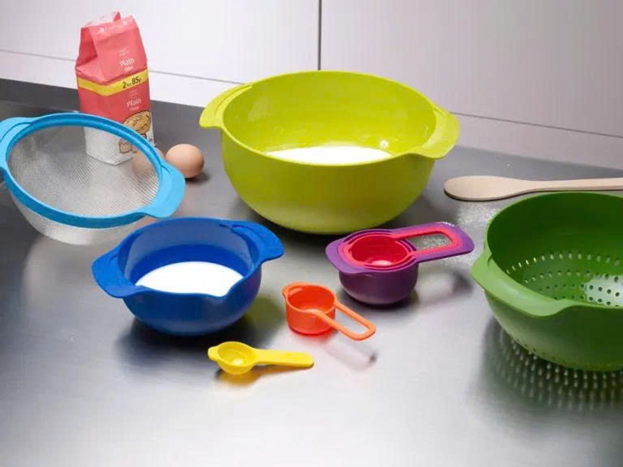 Bộ Dụng Cụ Xếp Lồng 9 Món Joseph Joseph Nest Plus - Dụng Cụ Nấu Ăn Đa Năng Nhiều Màu, Tiết Kiệm Diện Tích Lưu Trữ