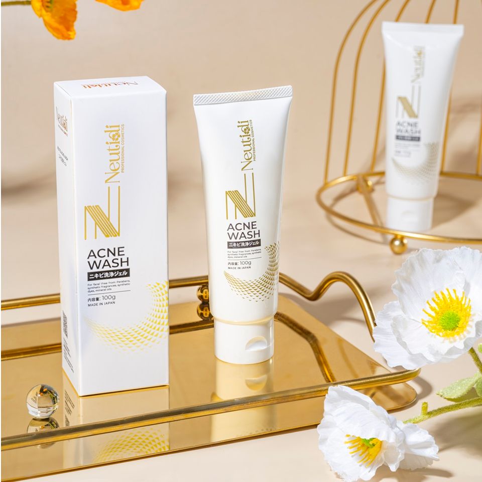 Sữa Rửa Mặt Neutidi Acne Wash 100gr - Giảm Mụn, Sạch Da Dầu, Chứa 1,5% Axit Salicylic - Chăm Sóc Da Hiệu Quả cho Da Dầu Mụn
