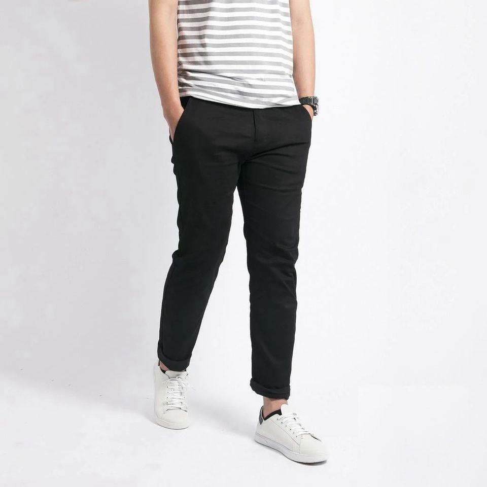 Quần Kaki Nam Đen Dáng Âu Slimfit Thời Trang Cao Cấp Năng Động Trẻ Trung - Lựa Chọn Phong Cách Đi Học, Đi Chơi, Đi Làm