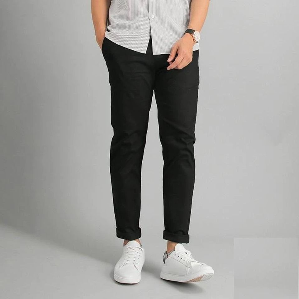 Quần Kaki Nam Đen Dáng Âu Slimfit Thời Trang Cao Cấp Năng Động Trẻ Trung - Lựa Chọn Phong Cách Đi Học, Đi Chơi, Đi Làm
