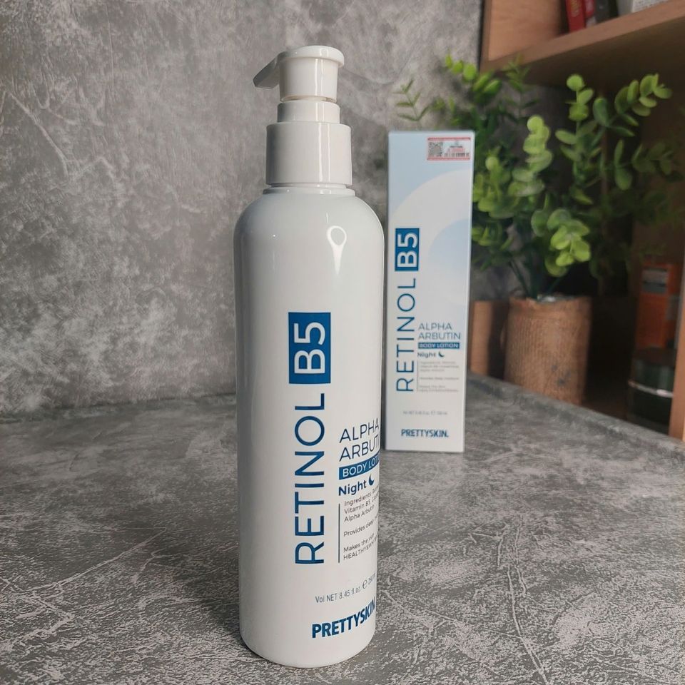 Kem Dưỡng Trắng Da Ban Đêm Pretty Skin Retinol B5 250ml - Tái Tạo, Phục Hồi, Giảm Nếp Nhăn, Cung Cấp Độ Ẩm