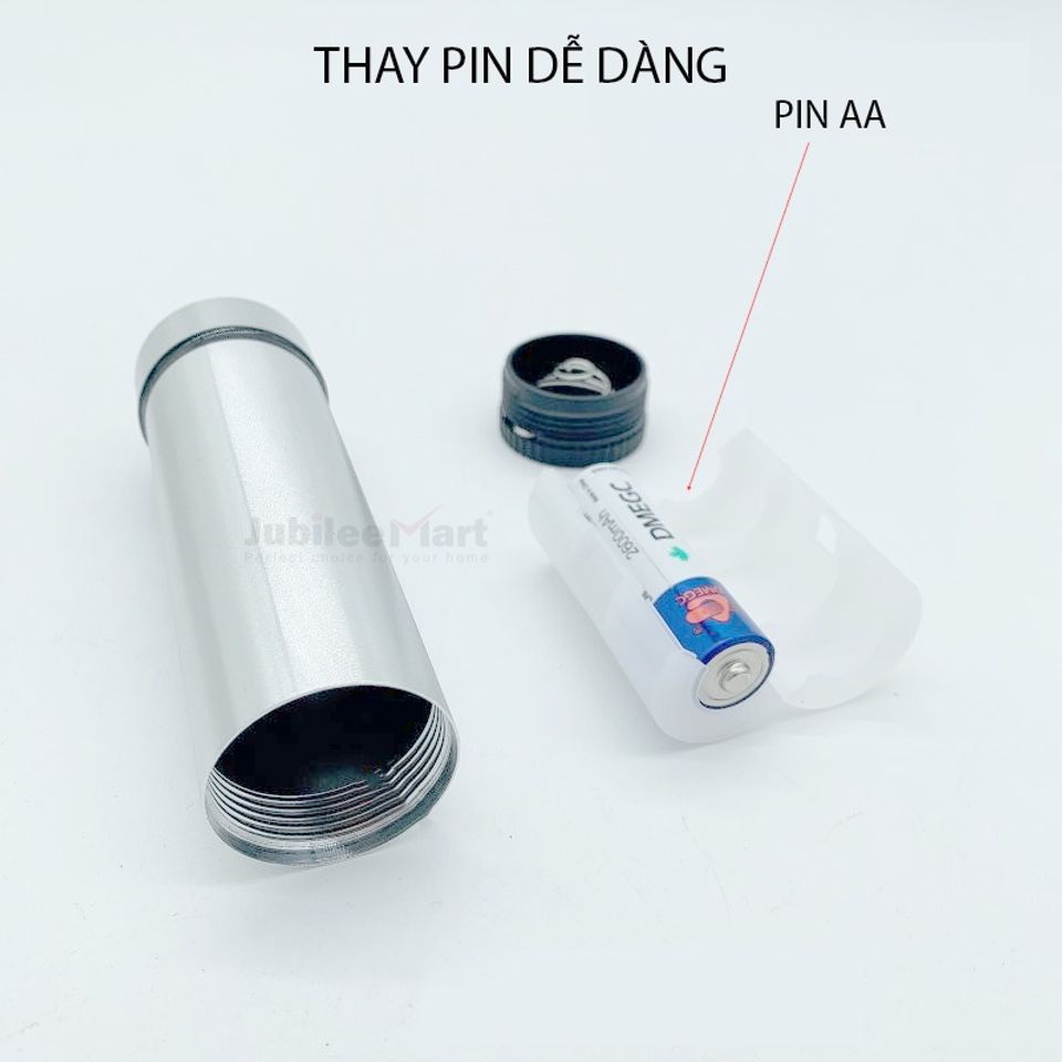Máy Cạo Râu Mini Đa Năng Jubilee Mart Sạc Pin Sang Trọng Mạ Bạc - Dễ Dàng Mang Theo, Chống Thấm Nước, Cạo Râu Chính Hãng