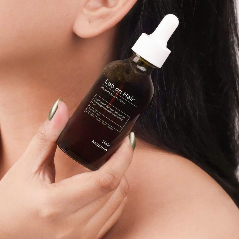 Tinh Chất Hỗ Trợ Mọc Tóc Lab On Hair 60ml - Giảm Gãy Rụng, Tăng Cường Dưỡng Chất Với Gừng, Biotin, Chiết Xuất Thực Vật