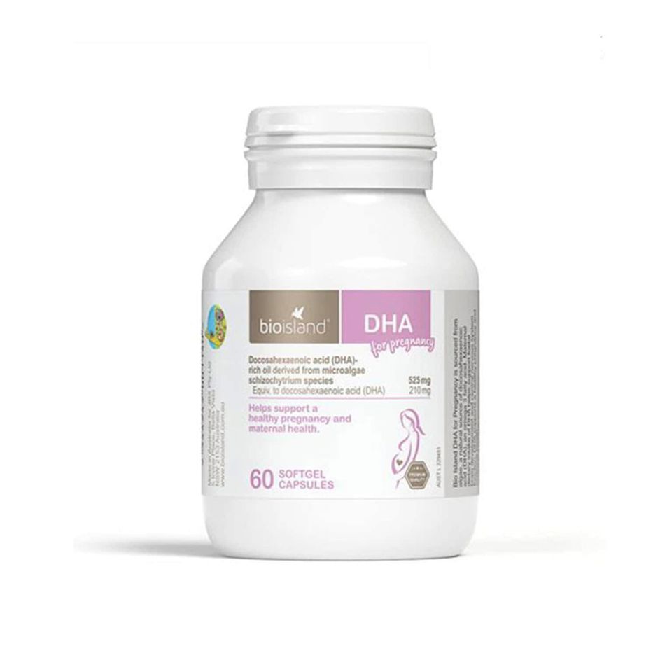 Viên uống bổ sung DHA cho bà bầu Bioisland - Giúp phát triển trí não và ngăn ngừa trầm cảm sau sinh - Vitamin Omega-3 chất lượng Úc