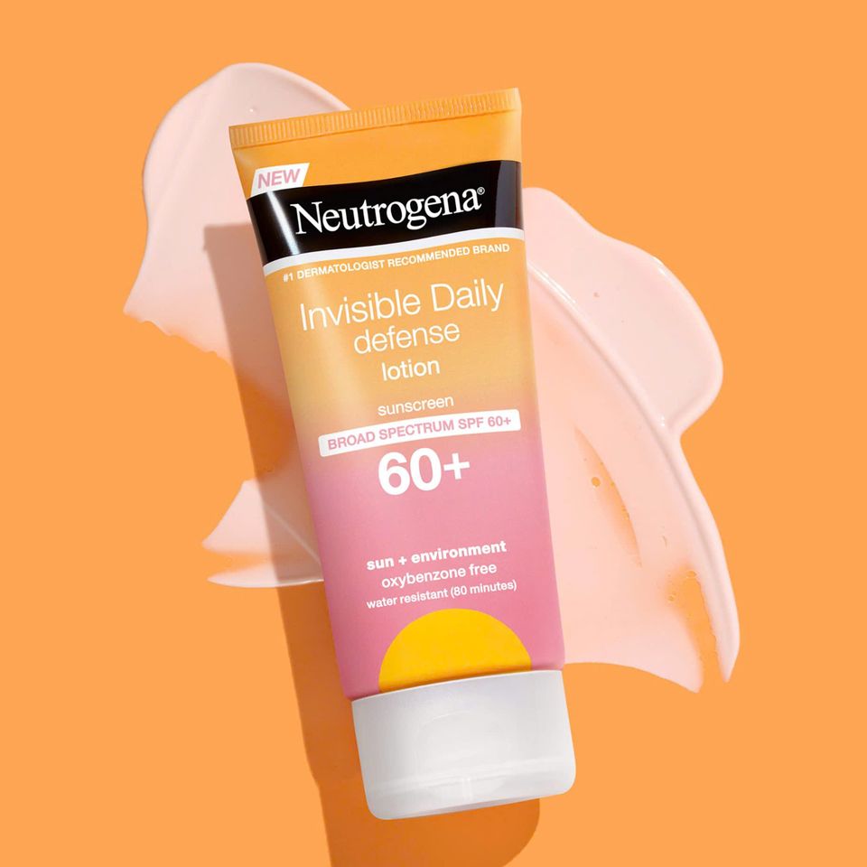 Kem Chống Nắng Không Mùi Neutrogena Invisible Daily Defense Lotion SPF60 88ml - Bảo Vệ Da Mặt và Body, Chống UVA/UVB, Dưỡng Ẩm, Không Gây Mụn