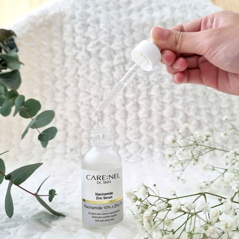 Serum Care:Nel Niacinamide Zinc 30ml - Cải Thiện Thâm Nám & Trắng Sáng Da, Chống Lão Hóa, Dành Cho Da Nhạy Cảm, Hàn Quốc