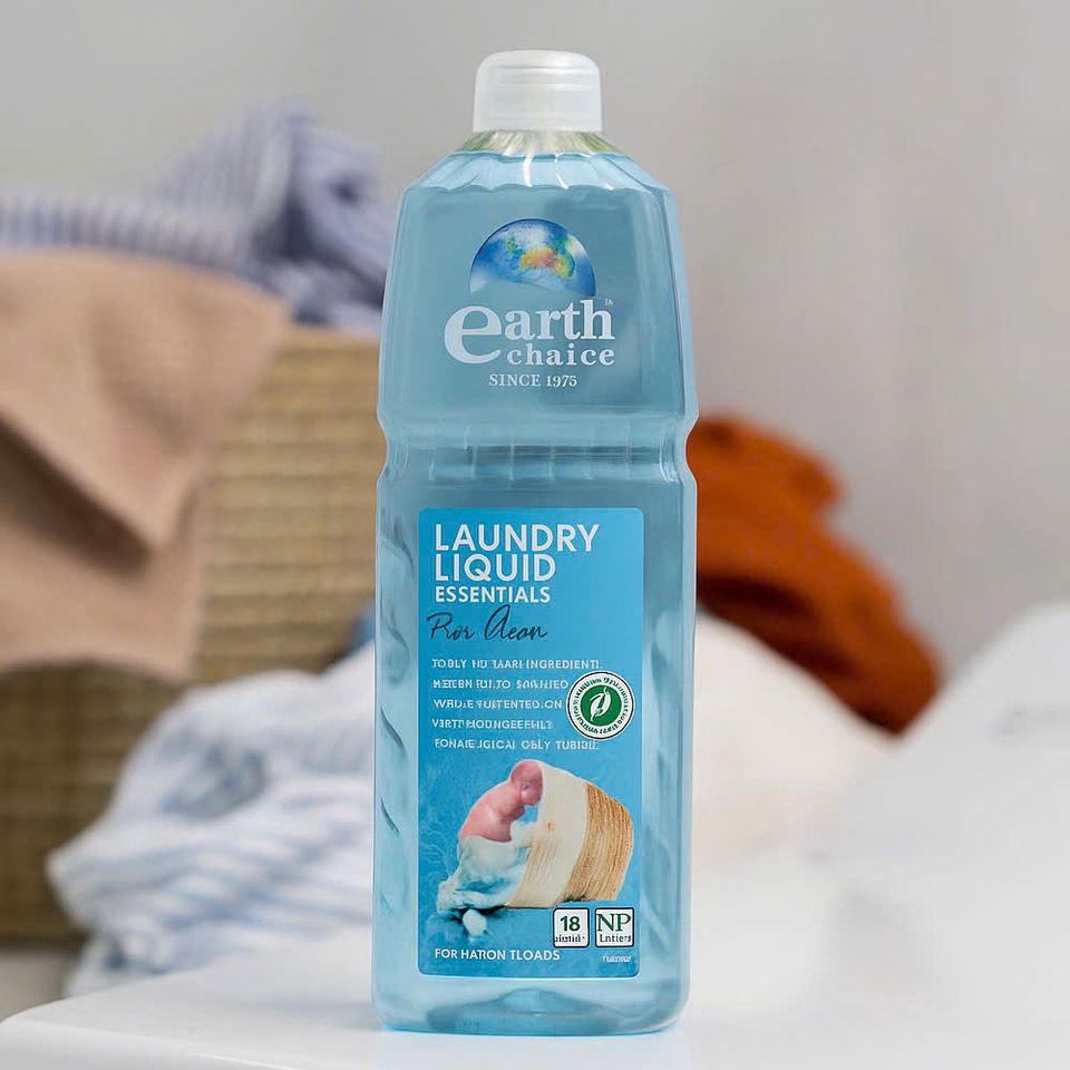 Nước Giặt Earth Choice Pure Clean 1L - Giặt Sạch Vượt Trội, Chiết Xuất Thực Vật, Dịu Nhẹ Với Da, Hương Thơm Tươi Mát