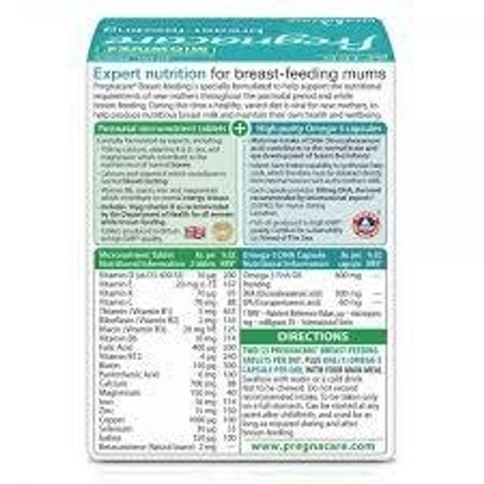 ✅[CHÍNH HÃNG, SỈ INBOX] Pregnacare Breast Feeding Vitabiotics - Viên uống bổ sung vitamin khoáng chất cho PN cho con bú