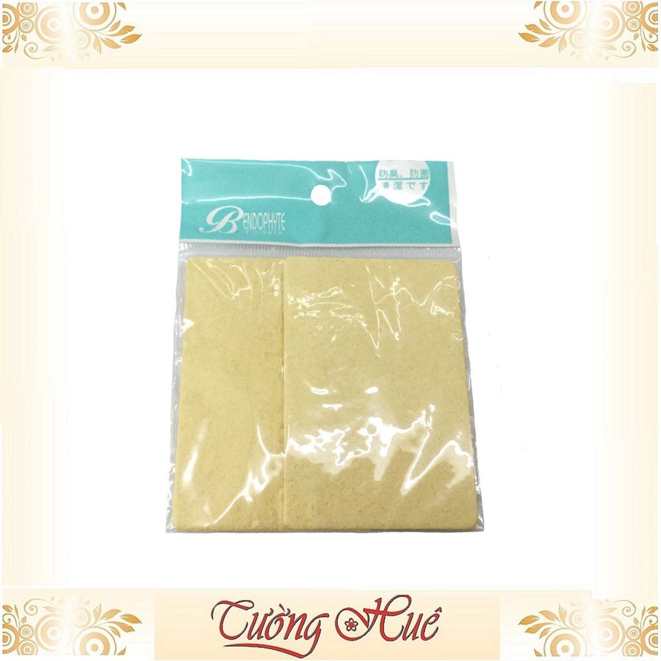 Miếng Mút Nở Bọt Biển Rửa Mặt Bendophyte Younker - Sạch Sâu, An Toàn Cho Da Mặt, Bộ 2 Miếng Tiện Lợi Cho Du Lịch