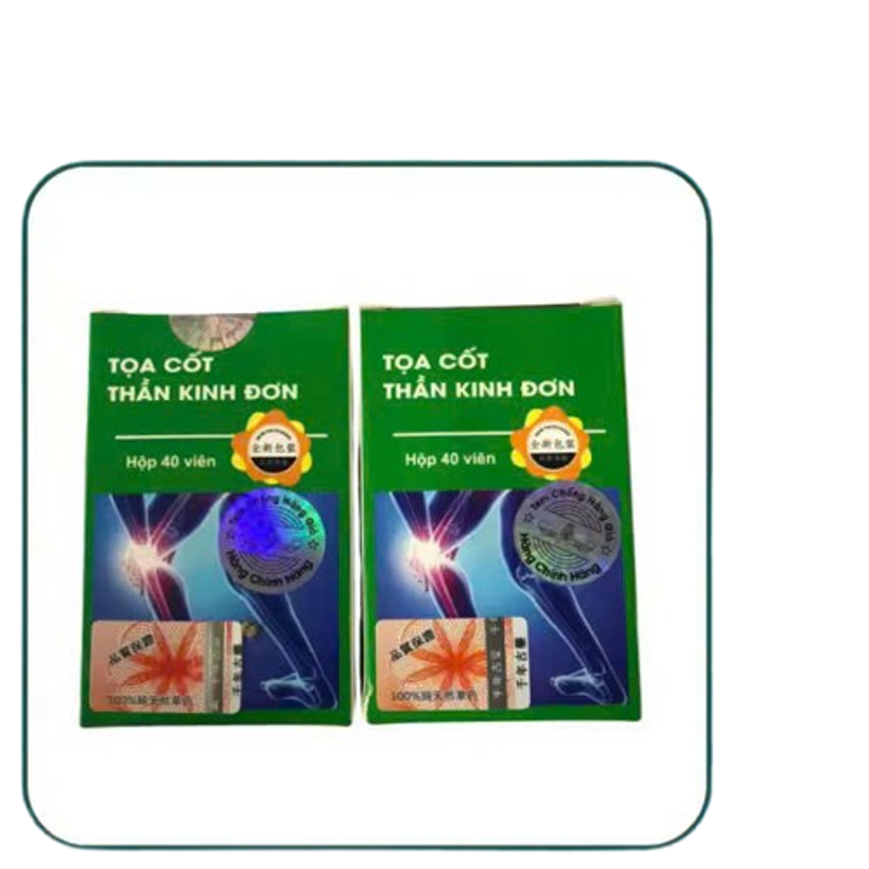 Viên Uống Xương Khớp Tọa Cốt Thần Kinh Đơn - Hỗ Trợ Giảm Đau và Cải Thiện Sức Khỏe Xương Khớp (Lọ 40 Viên)