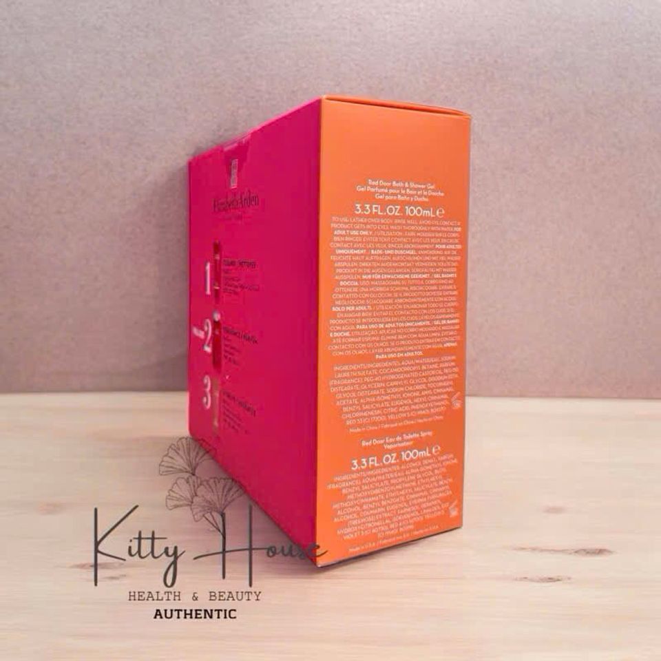 Set Quà Tặng Nước Hoa Nữ Elizabeth Arden Red Door 100ml - Lotion & Sữa Tắm 100ml, Hương Hoa Quả Tự Nhiên, Quà Tặng Sang Trọng