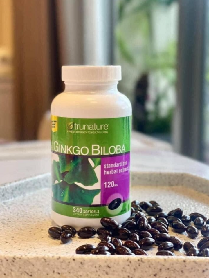 (Fullbox) Viên uống Trunature Ginkgo Biloba 120mg 340 viên - Hỗ trợ trí nhớ và tuần hoàn máu não cho người lớn, sản phẩm Mỹ