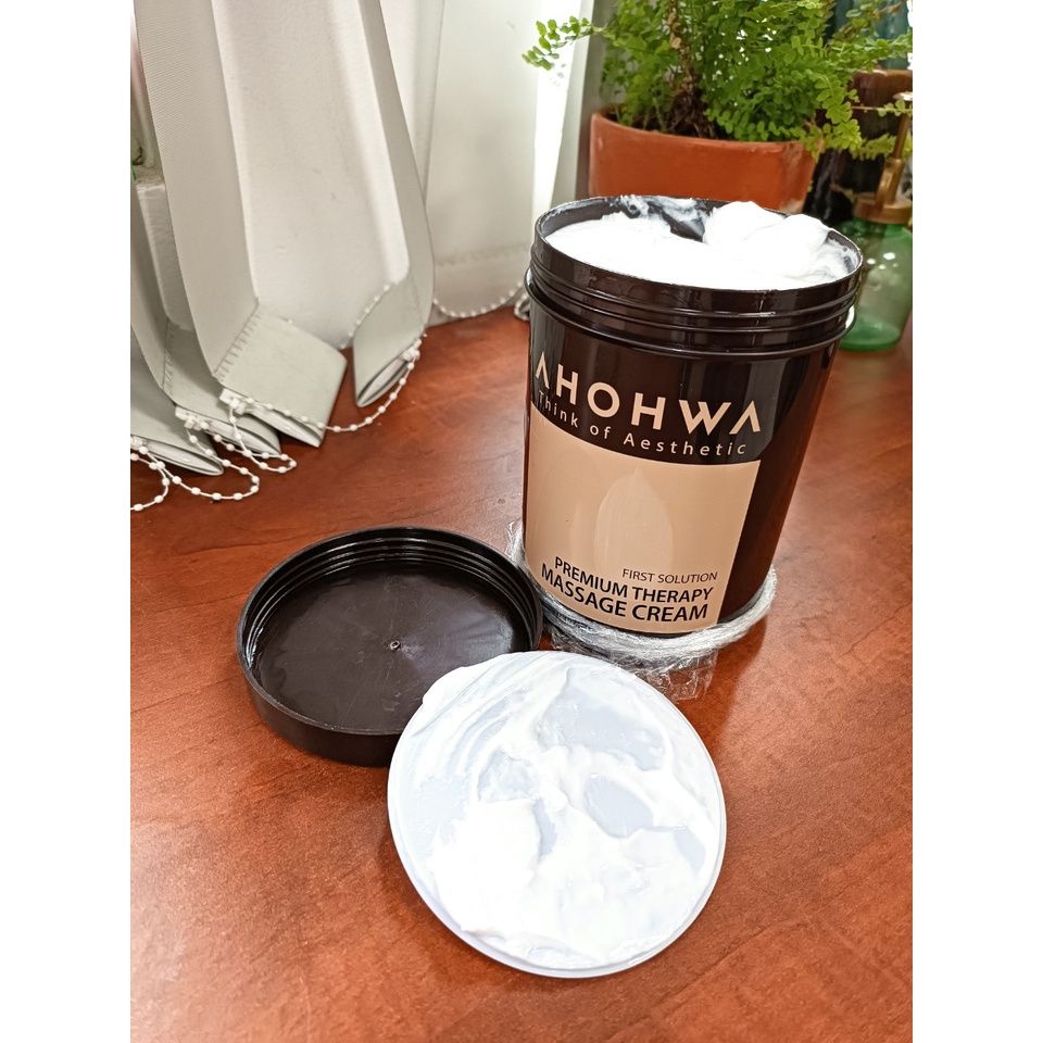 Kem Massage Body Ahohwa Premium 1000ml - Dưỡng Ẩm, Phục Hồi Da, Làm Sạch Lỗ Chân Lông, Nâng Cơ Thương Hiệu Hàn Quốc